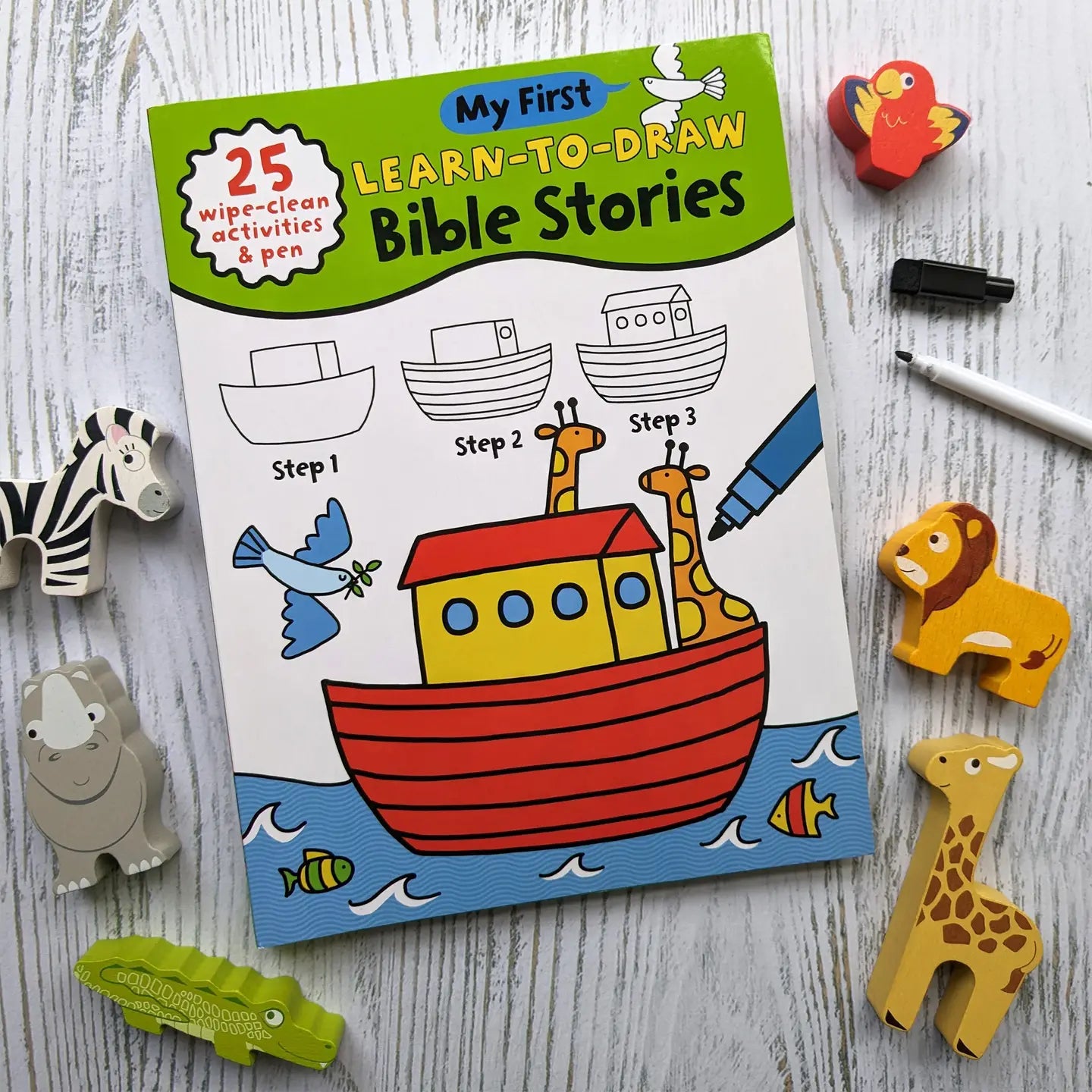 Learn To Draw Bible Stories - Wipe Clean Book