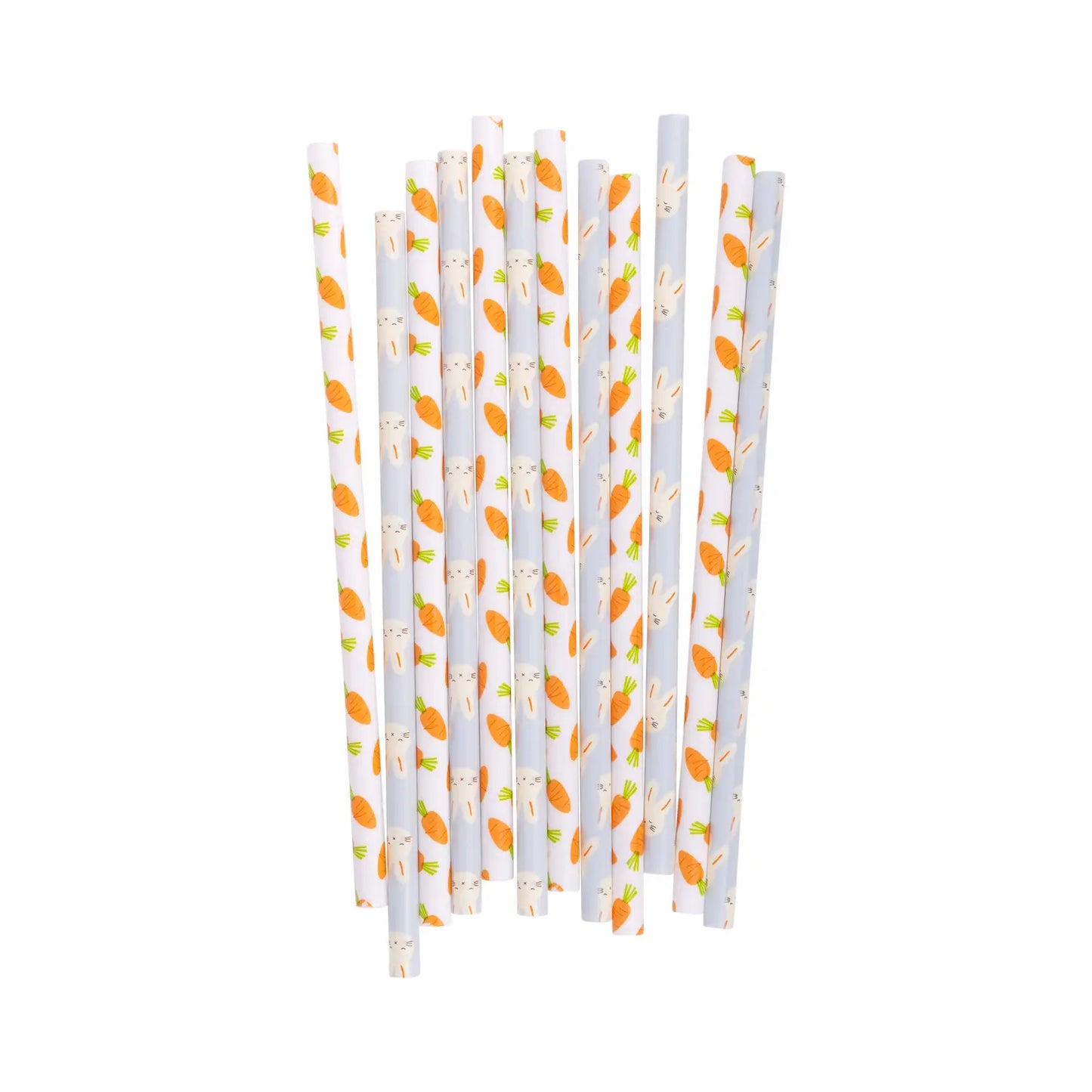 Bunny/Carrot Reusable Straws