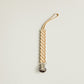 Twist Silicone Modern Pacifier Clip in Tan