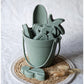 Silicone bucket with molds - Sage