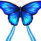 Vibrant Butterfly Kite - Blue