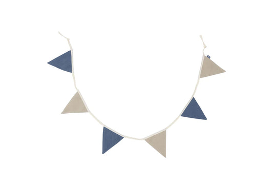 Flag garland 200x17cm Jeans Blue/Olive Green