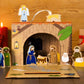 Wooden Nativity Advent Calendar with Carry Play-Case