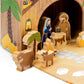 Wooden Nativity Advent Calendar with Carry Play-Case