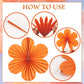Pack of 9 Paper Fan Flowers