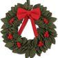 Felt Christmas Wreath with Red Bow
