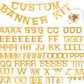 DIY Letter Garland Gold Letter Garland Alphabet Banner