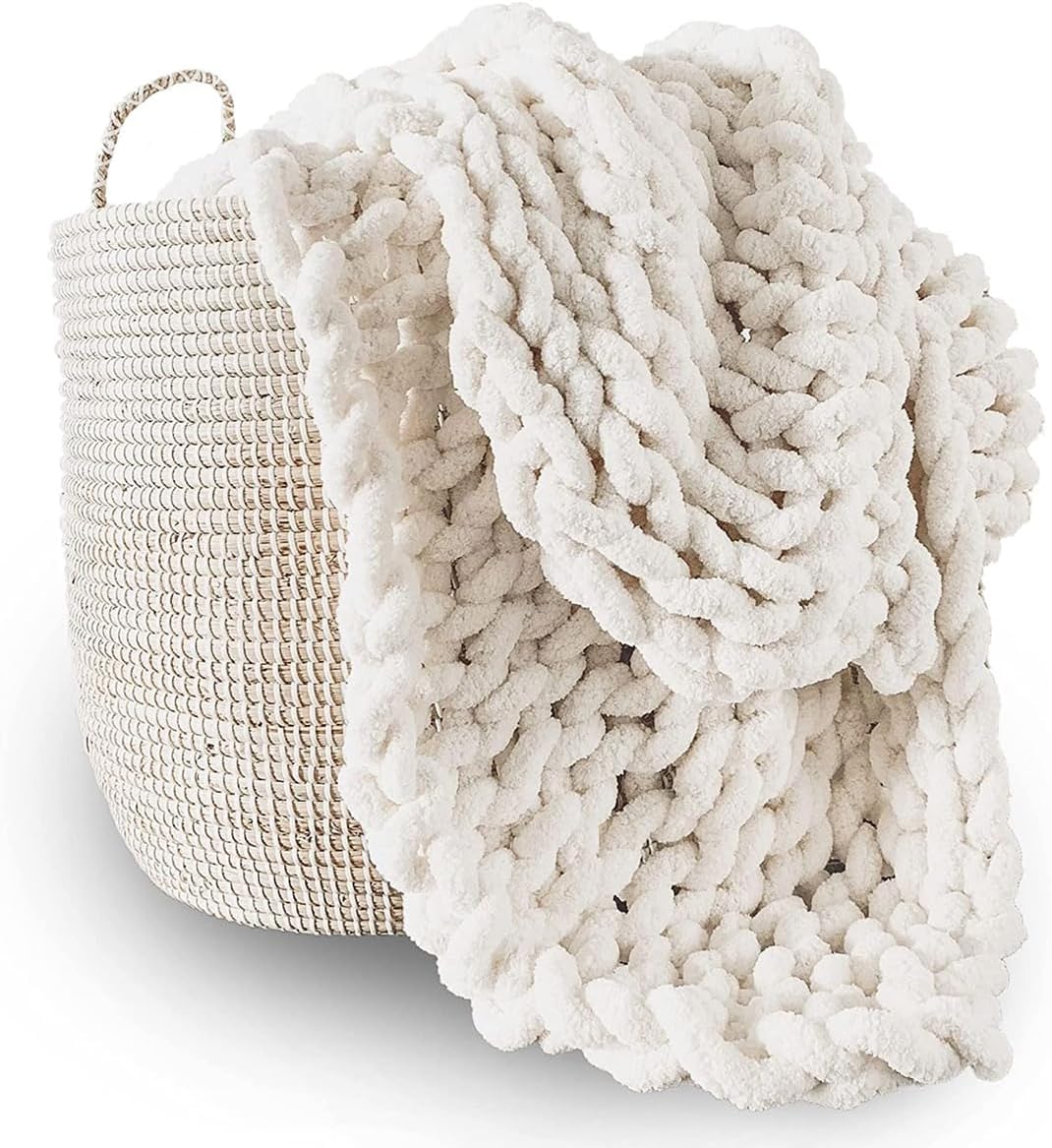 Children's Chenile Chunky knit blanket