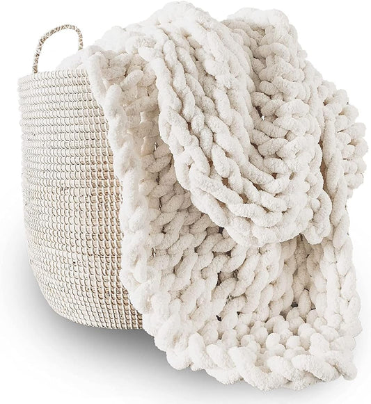 Children's Chenile Chunky knit blanket