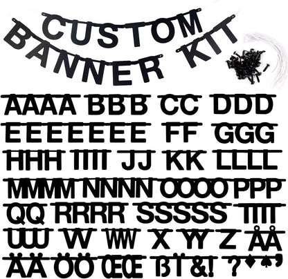 DIY Letter Garland Gold Letter Garland Alphabet Banner