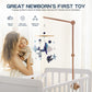 Wooden baby mobile cot holder