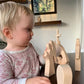 Easter Nativity Scene Wooden Decoration Set