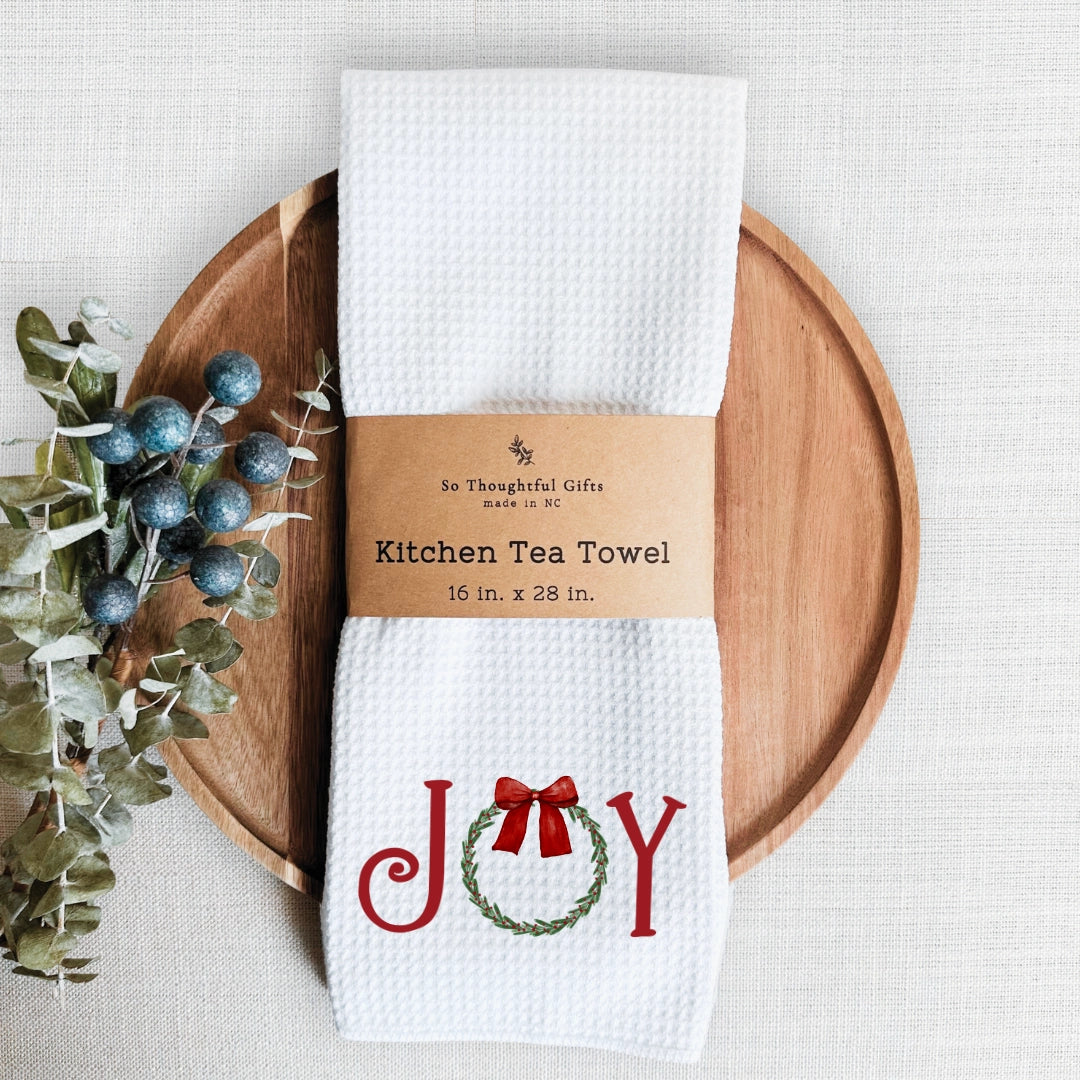 Christmas Dish Towel - Joy | Kitchen Towel