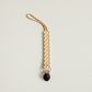 Twist Silicone Modern Pacifier Clip in Tan