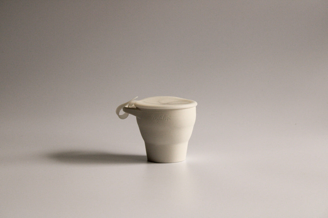 Snack Cup with Lid Attachment, Powder Ivory
