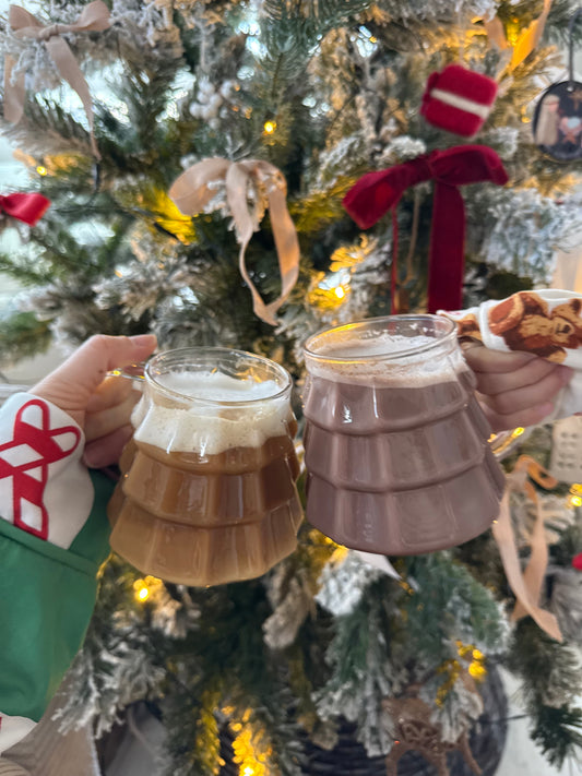 Borosilicate glass Christmas tree, shaped cup