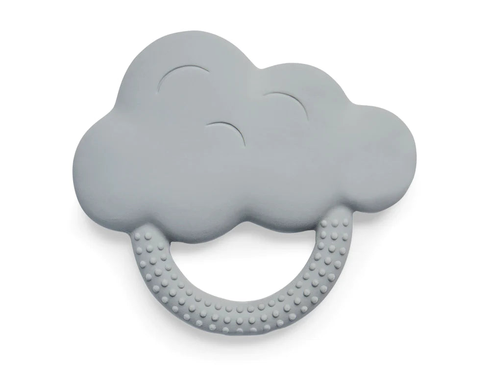 Teething Ring Rubber Cloud - Storm Grey