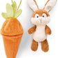 Plush Rabbit with Carrot Pendant 15 cm