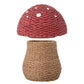 Corintha Basket w/Lid, Red, Seagrass