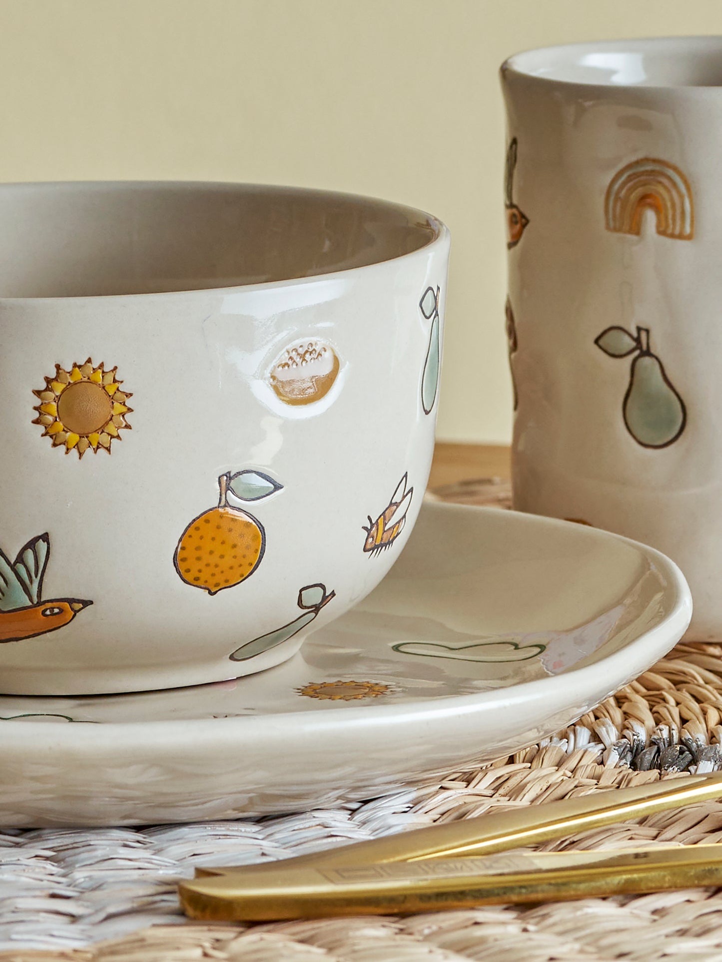 Agnes Tableware Set, White, Stoneware / back in stock 16.12.24