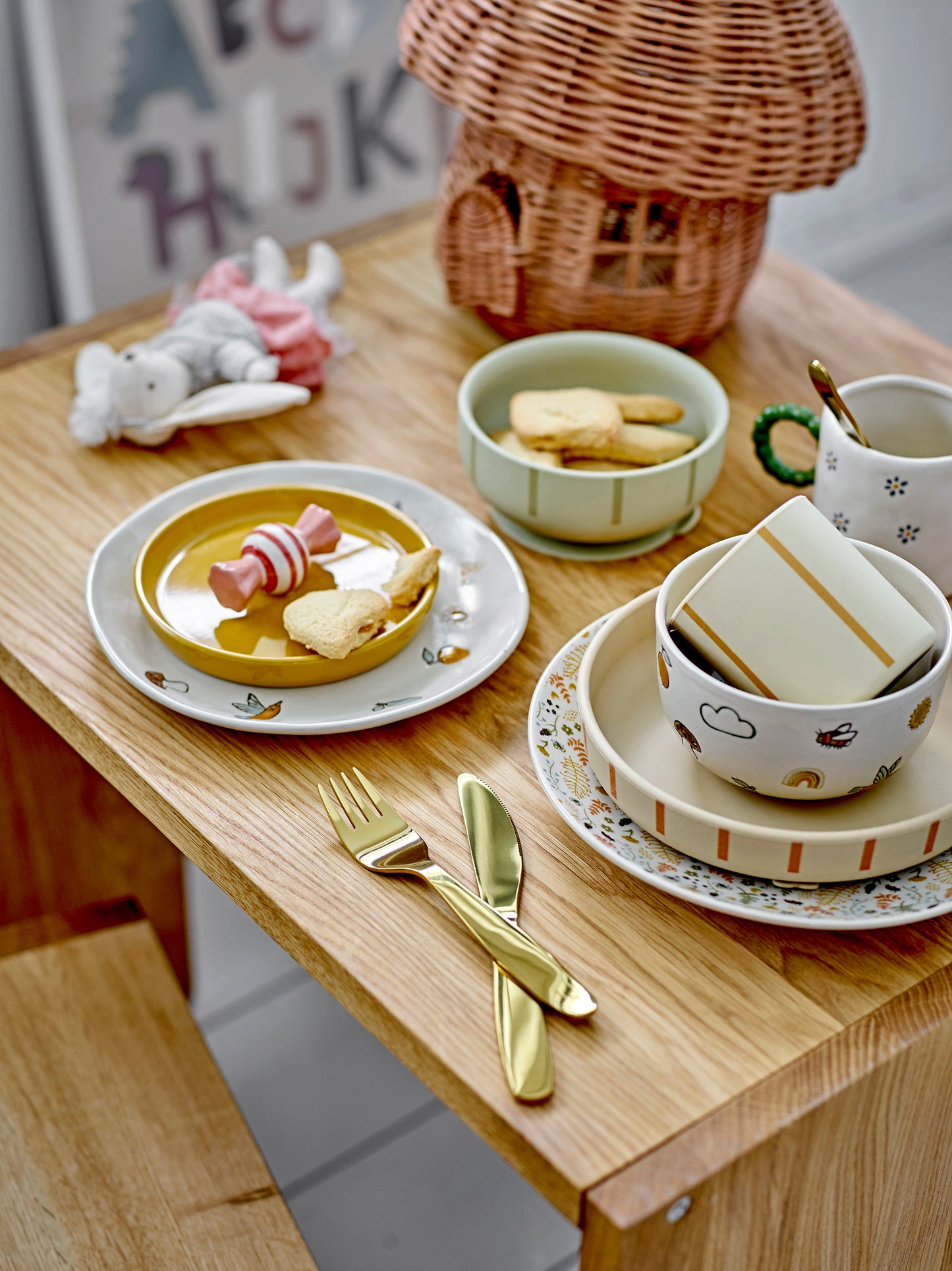 Agnes Tableware Set, White, Stoneware / back in stock 16.12.24