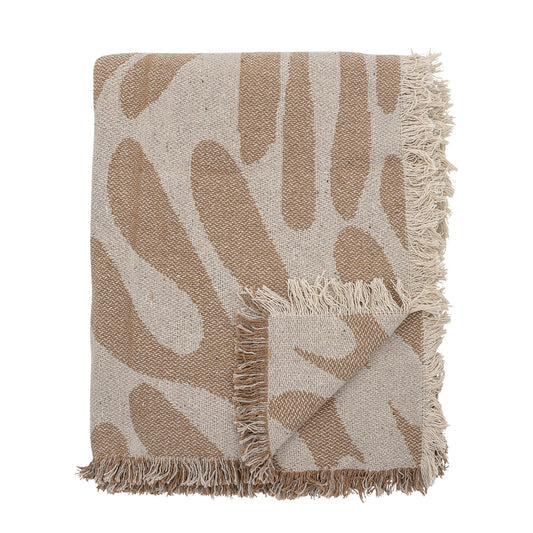 Alk Blanket, Brown, Recycled Cotton