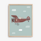 Llama Aviator Poster - Blue Sky