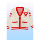 Candy Cane Varsity Cardigan