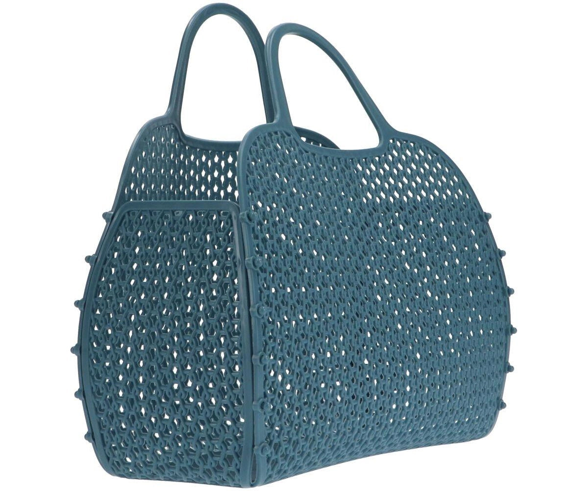 Vintage Plastic Retro Bag - Teal