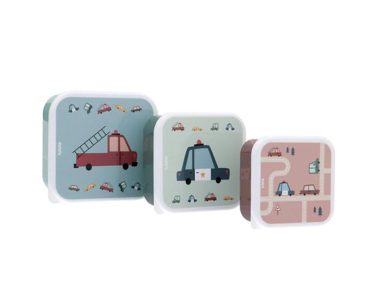 3 Vintage Cars Lunch Boxes