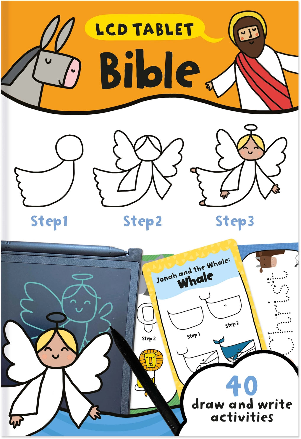 Children's Lcd Tablet & Flashcards - Learn To Draw Bible Stories