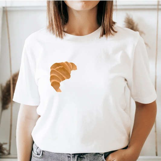 T-Shirt Croissant Pastries - ORGANIC COTTON