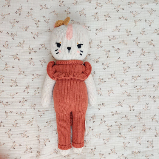 Ima, the Cat with the Starry Eyes, Handmade soft Toy