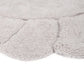 Round washable cotton children's bedroom rug "petals" finish GABRIELLE