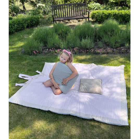 Vichy Pink - XXL picnic blanket - picnic mat 180×160 cm