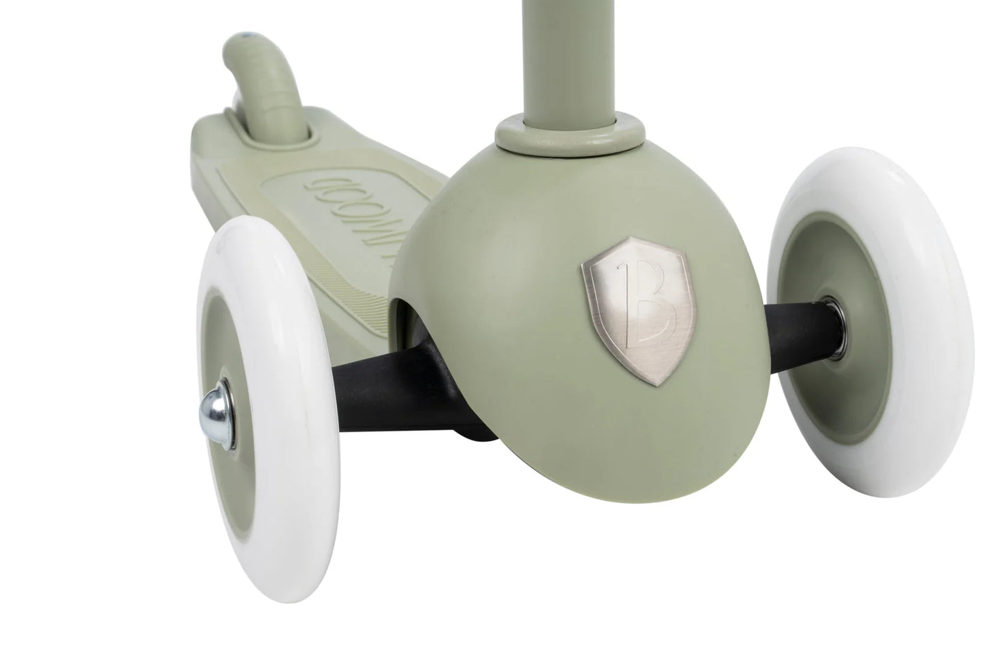 Eco Scooter with Pin & Ride basket - Olive