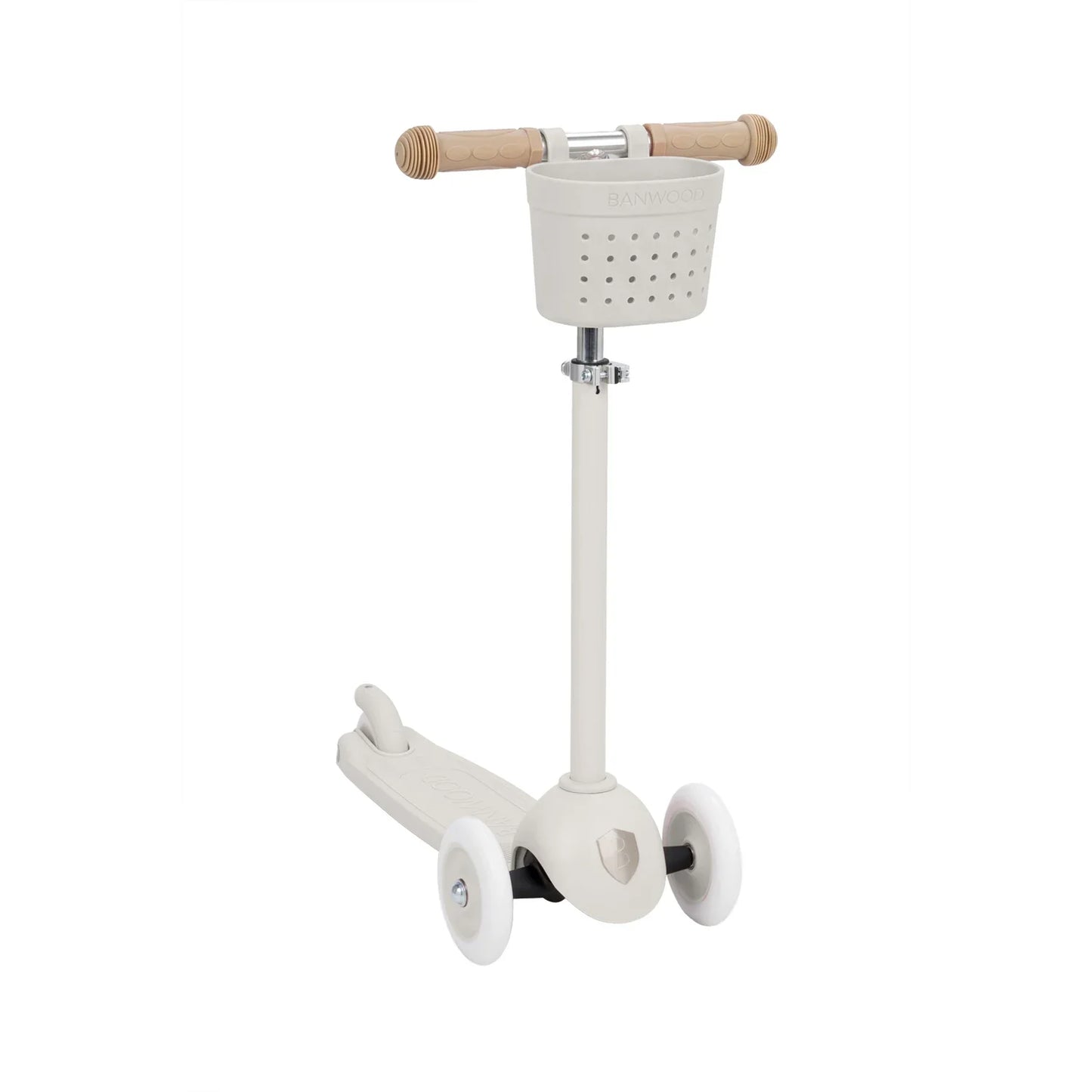 Eco Scooter with Pin & Ride basket - Ivory