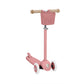 Eco Scooter with Pin & Ride basket - Raspberry