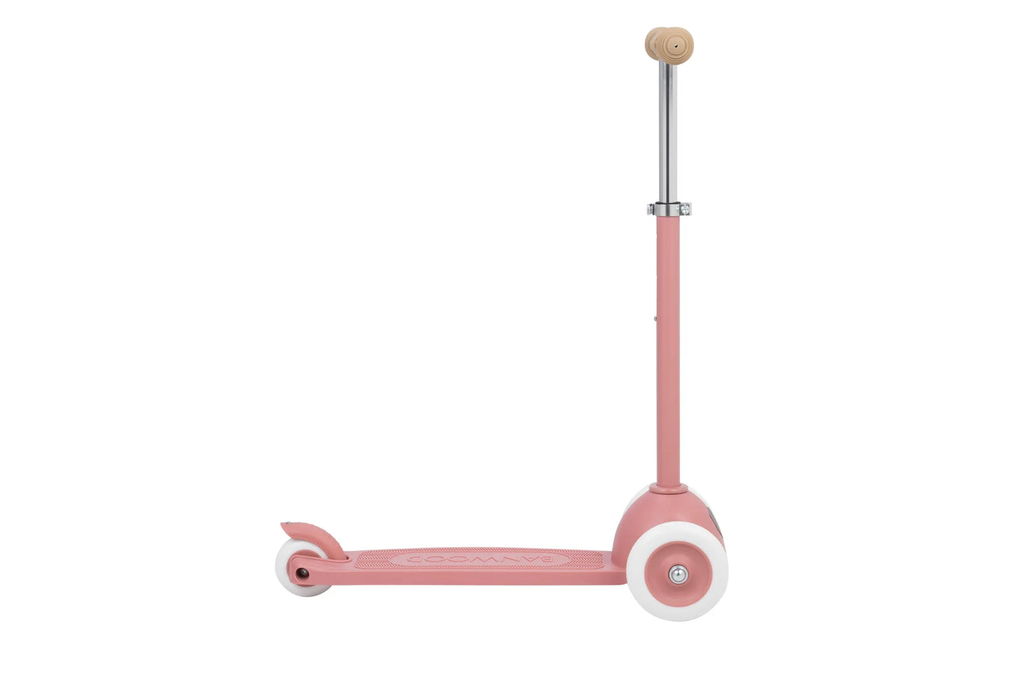 Eco Scooter with Pin & Ride basket - Raspberry