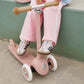 Eco Scooter with Pin & Ride basket - Dusty Rose