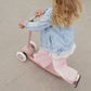 Eco Scooter with Pin & Ride basket - Dusty Rose