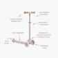 Eco Scooter with Pin & Ride basket - Lavander
