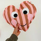 Heart smiling decorative cushion