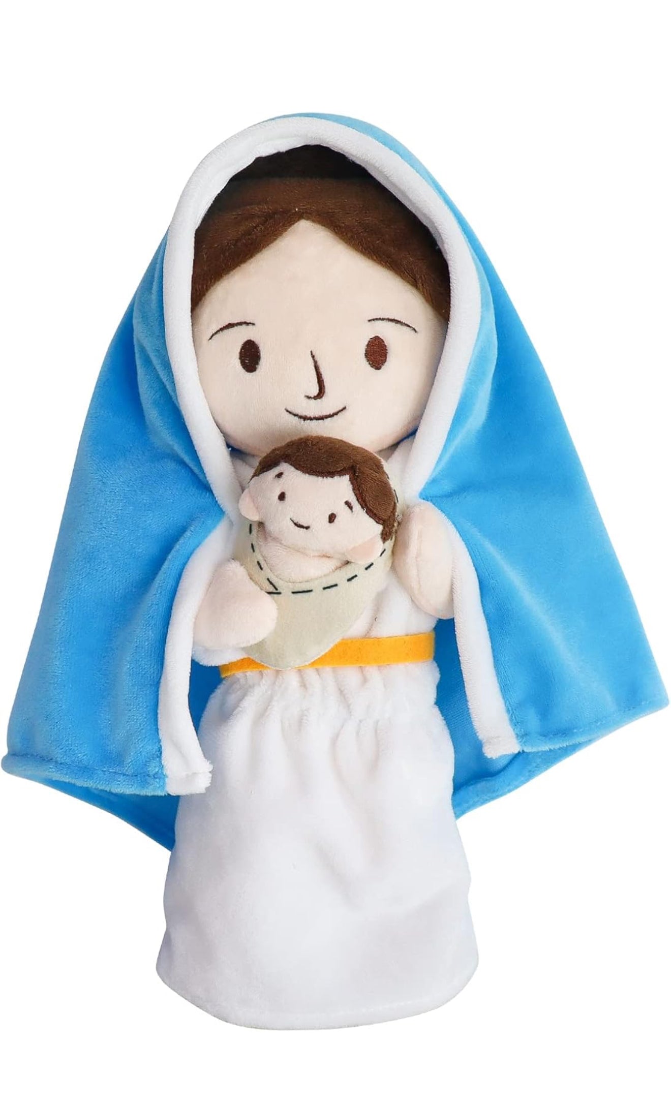 Virgin Marry and baby Jesus plush doll