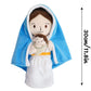 Virgin Marry and baby Jesus plush doll