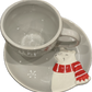 Christmas Polar Bear Mug & Saucer Set for Kids