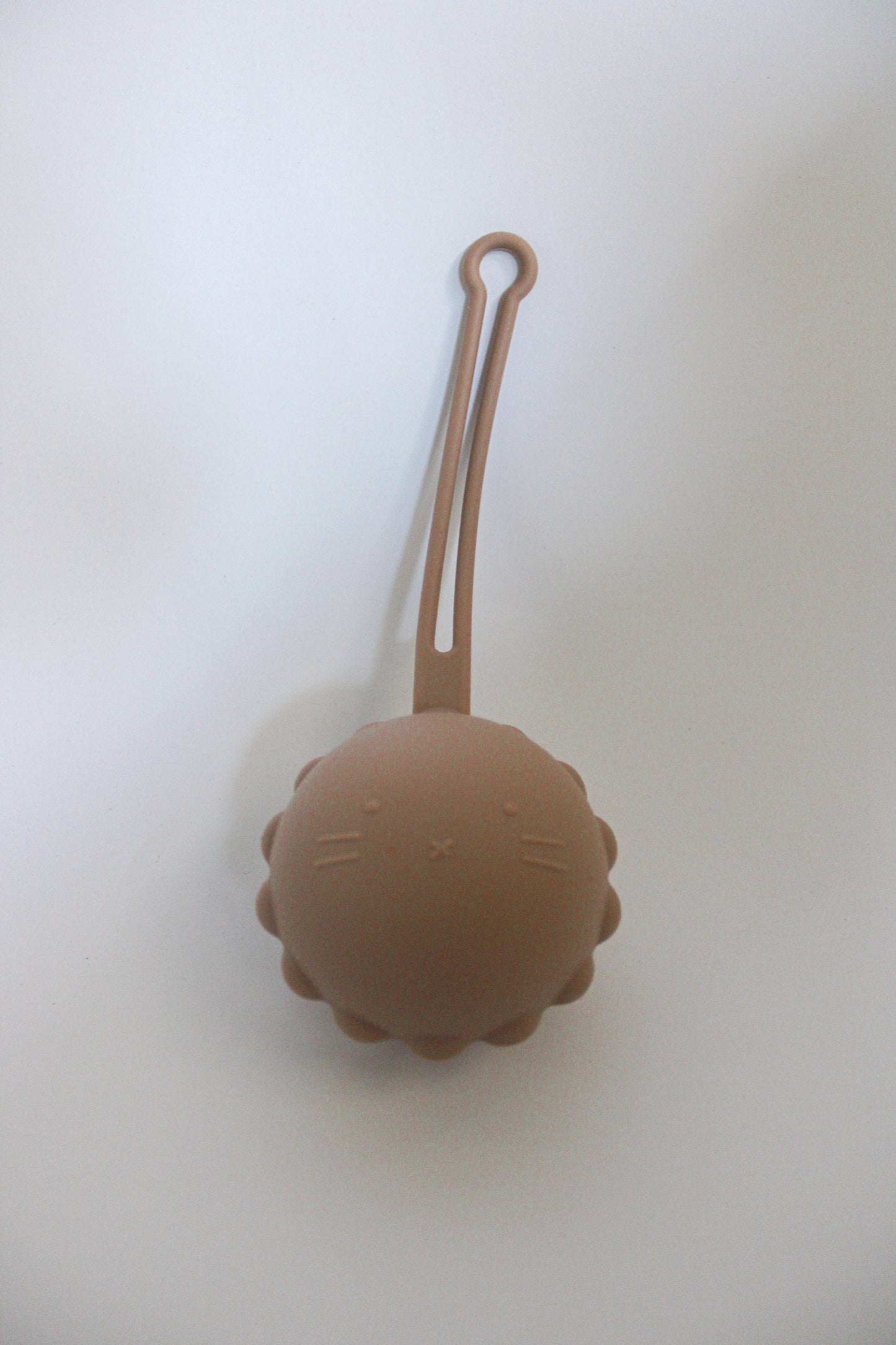 Silicone Pacifier Case, Little Lion - Sand