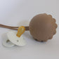 Silicone Pacifier Case, Little Lion - Sand