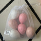 Jumbo Eggs – set of 6 in a carry bag - Rosa