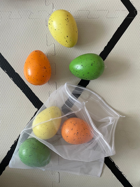 Jumbo Eggs – set of 6 in a carry bag - Green